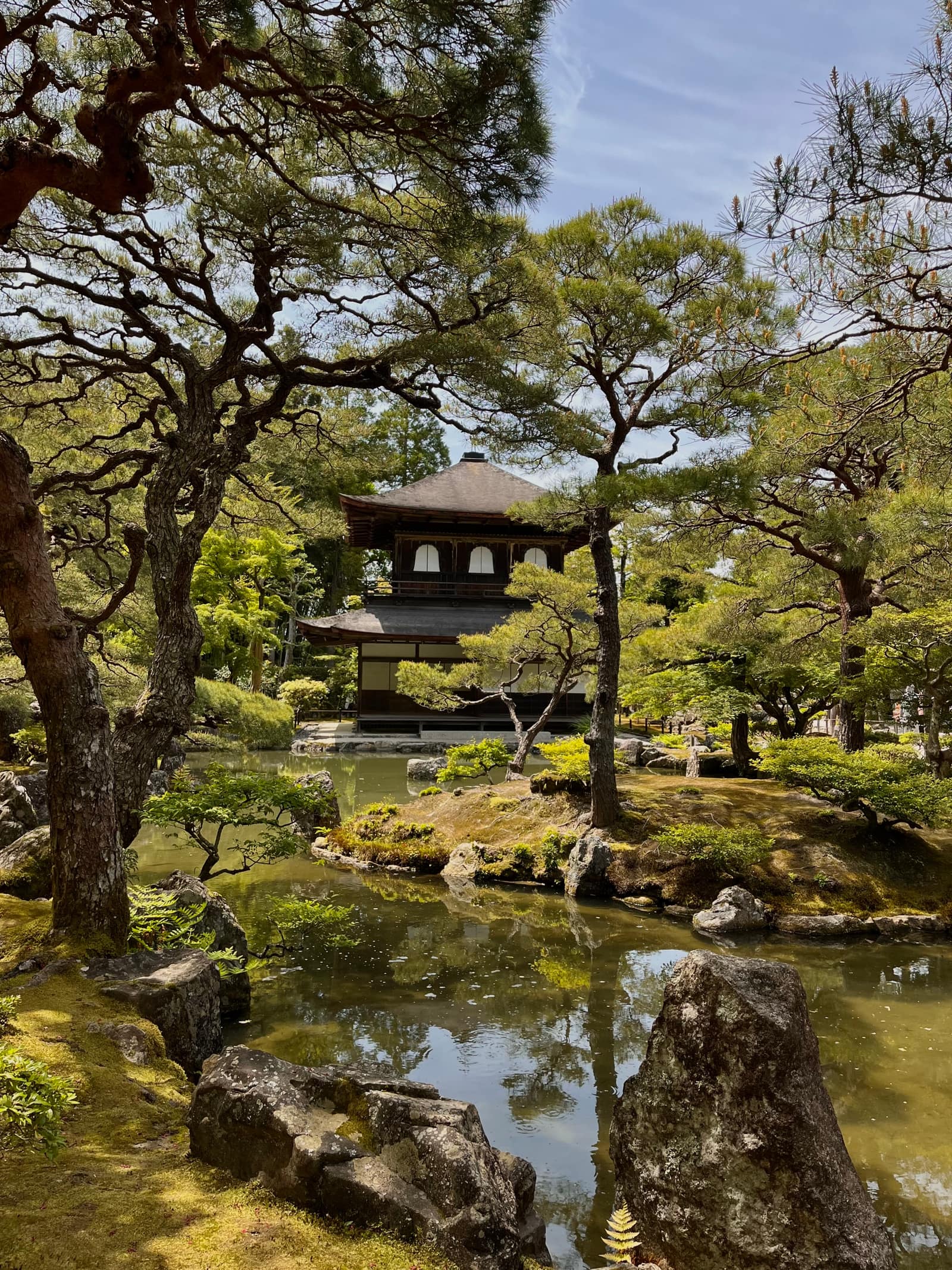 Le pavillon d'Argent (Ginkaku-ji) et son jardin à Kyoto